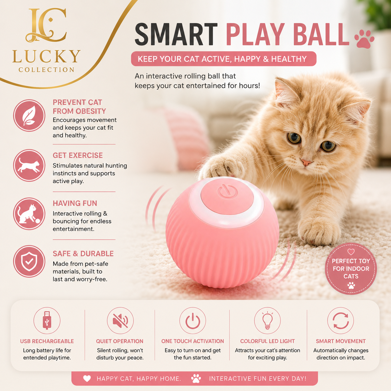 Electric Gravitational Intelligent Rolling Ball