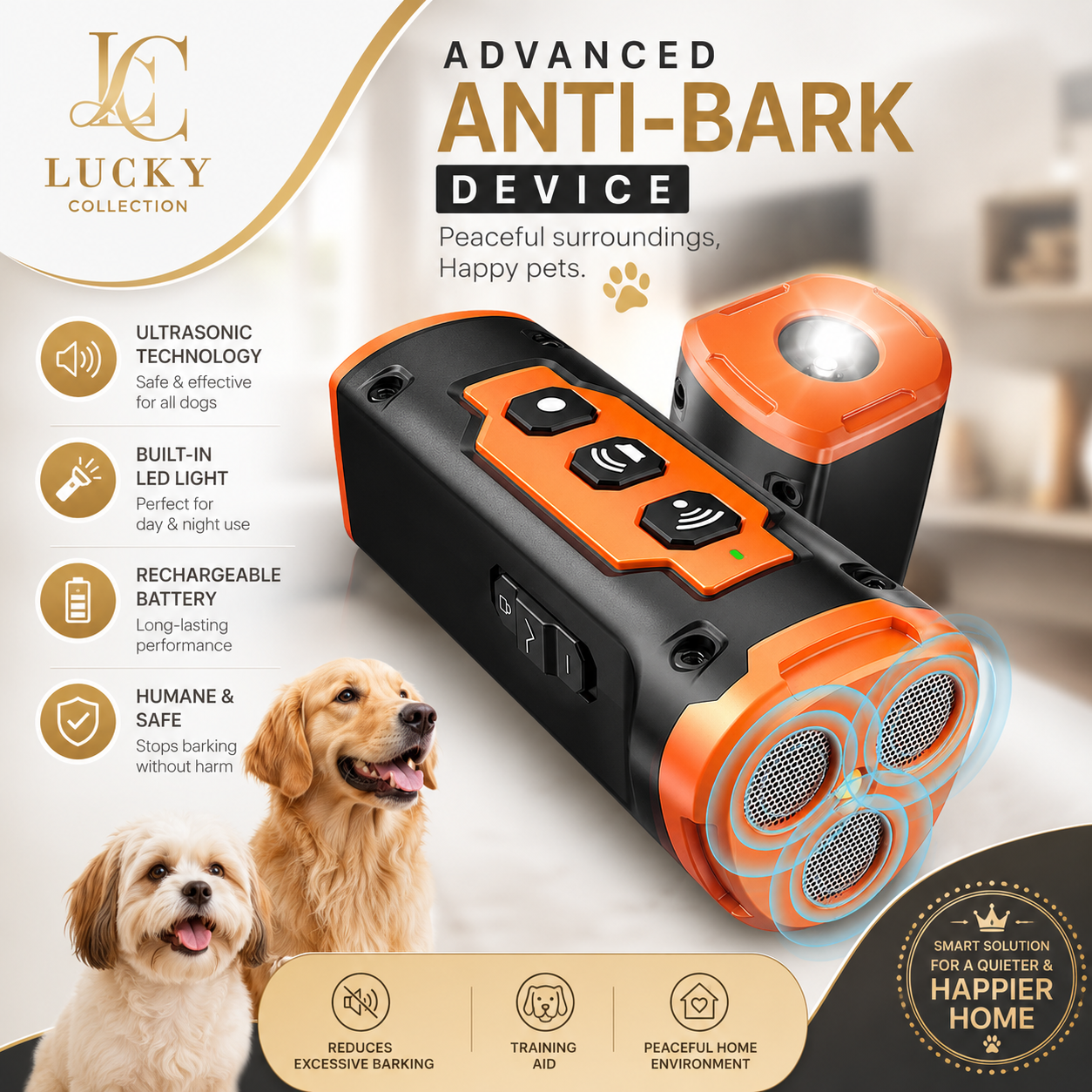 Ultrasonic Dog Portable Barking Stopper