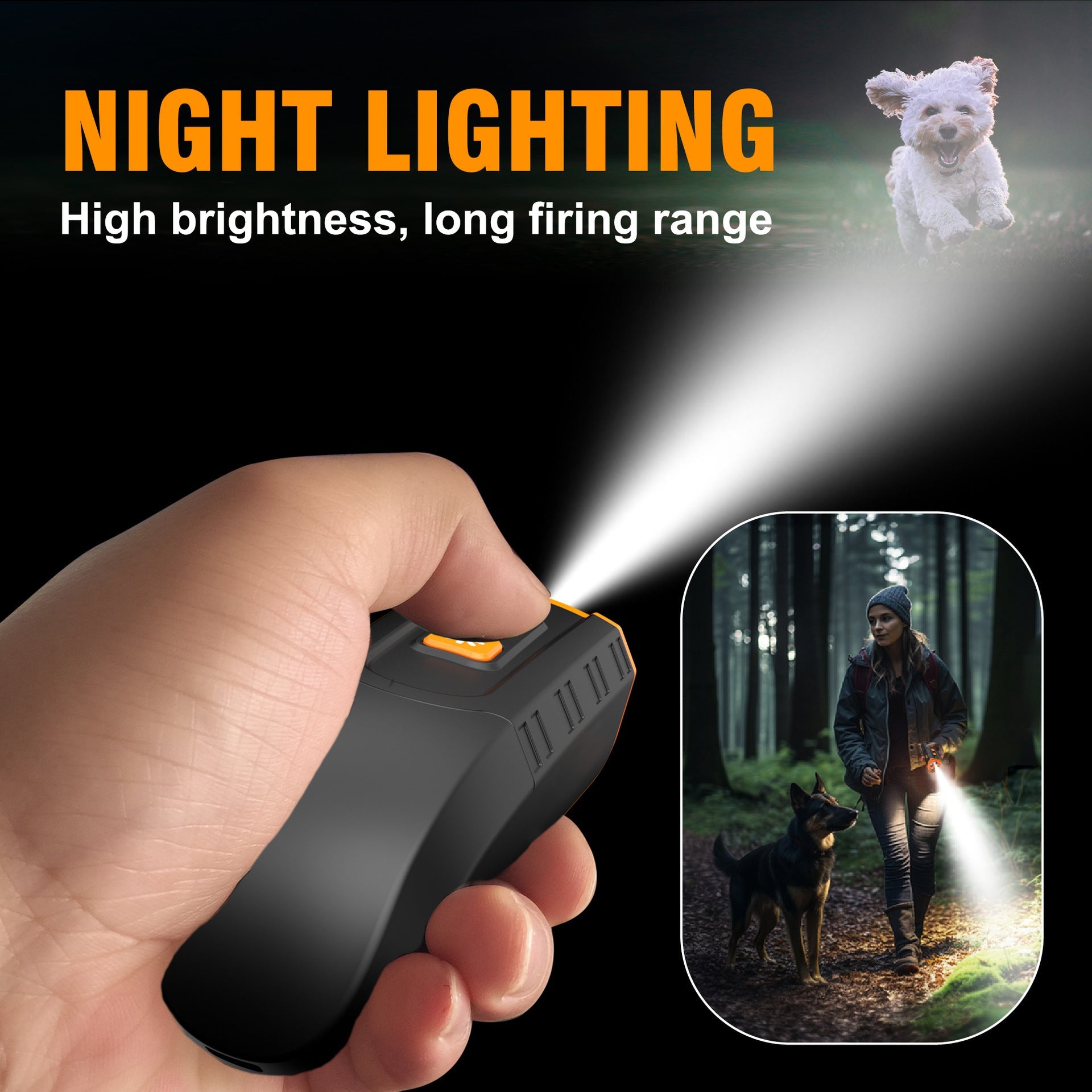Handheld Ultrasonic Dog Trainer Portable Barking Stopper Dog Repellent Pet Training Supplies - Lucky Collection