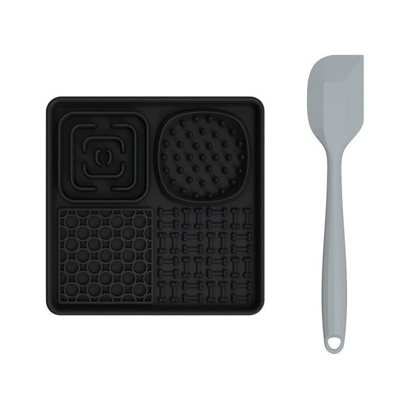 New pet licking pad Pet tableware Dog slow food pad Meal pad Sucker cup slow food pad Dog licking pad - Lucky Collection