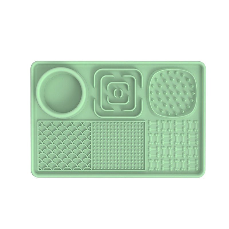 New pet licking pad Pet tableware Dog slow food pad Meal pad Sucker cup slow food pad Dog licking pad - Lucky Collection