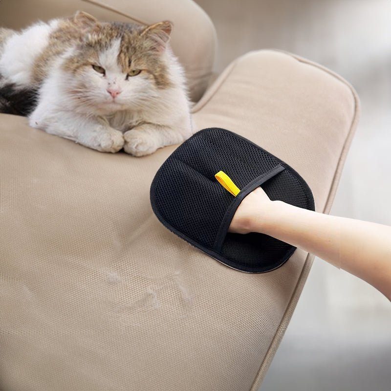 Static Pet Hair Removal Gloves - 3-in-1 Grooming, Deshedding & Multi-Surface Hair Remover for Dogs & Cats - Lucky Collection