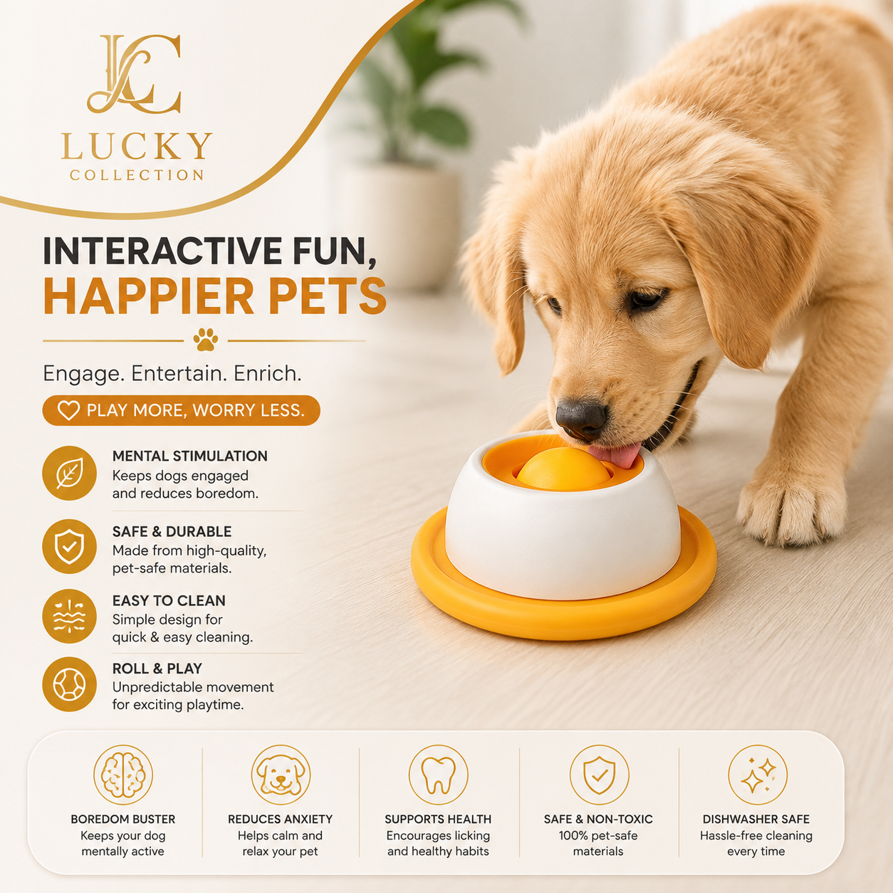 Slow Feeder Lick Mat for Dogs and Cats
