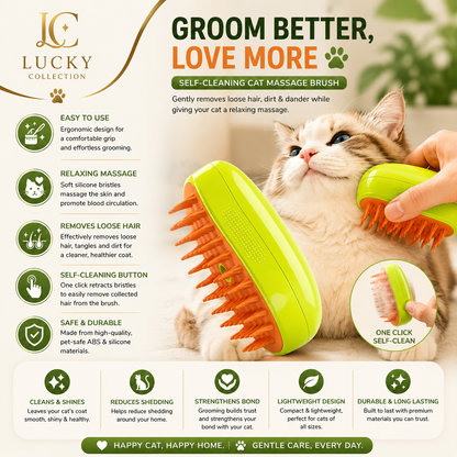 3 in 1 self-cleaning Massage Comb
