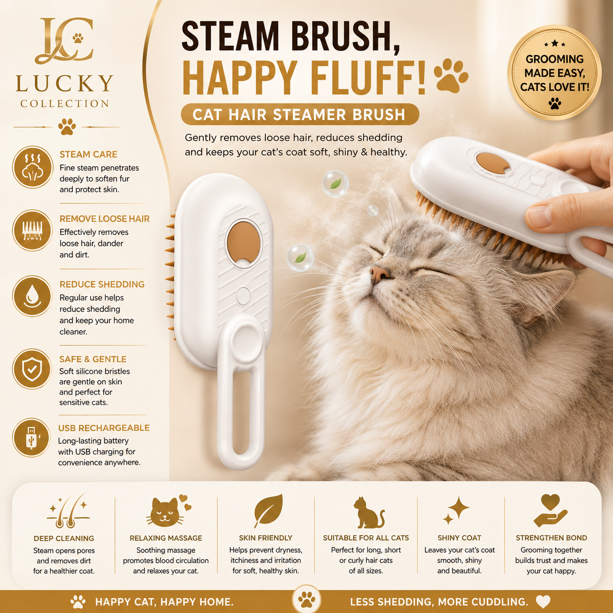 Pet Steam Brush