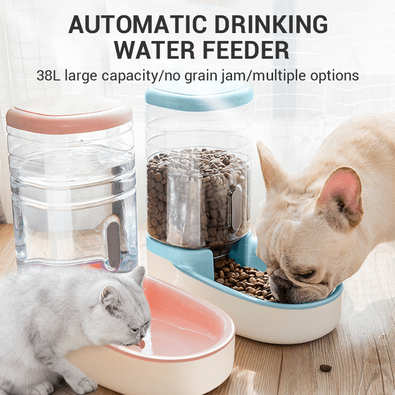Dog Automatic Pet Feeder Cat Water Dispenser Dog Bowl Cat Bowl Water Feeding Bowl Cat Bowl - Lucky Collection