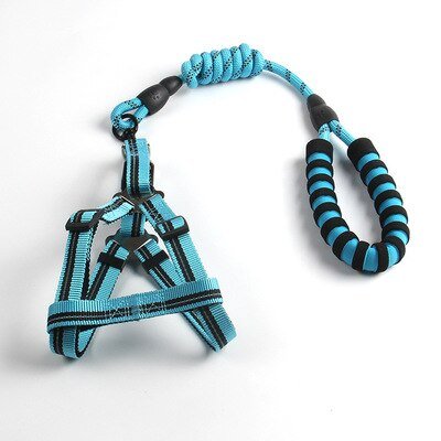 Dog Leash 1.2m Large Dog Reflective Rope Walking Big Dog Vest Harness for Dogger Leashes Strong Large Dogs Pit Bull Bulldog - Lucky Collection