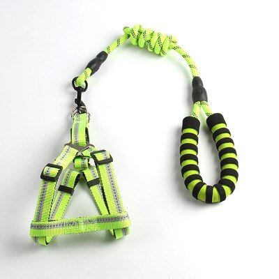 Dog Leash 1.2m Large Dog Reflective Rope Walking Big Dog Vest Harness for Dogger Leashes Strong Large Dogs Pit Bull Bulldog - Lucky Collection