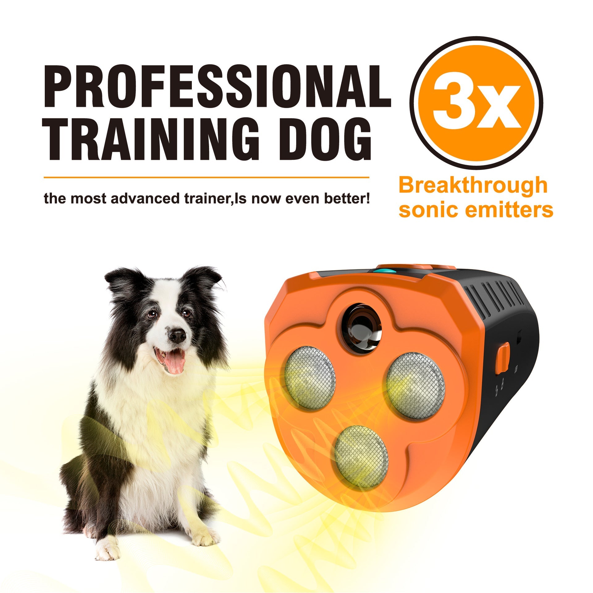 Handheld Ultrasonic Dog Trainer Portable Barking Stopper Dog Repellent Pet Training Supplies - Lucky Collection