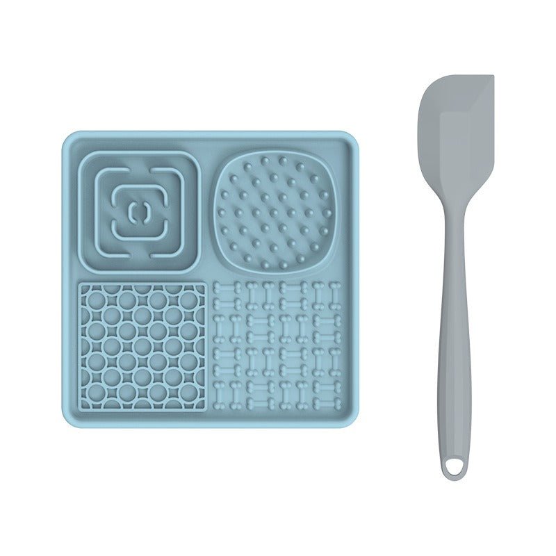 New pet licking pad Pet tableware Dog slow food pad Meal pad Sucker cup slow food pad Dog licking pad - Lucky Collection