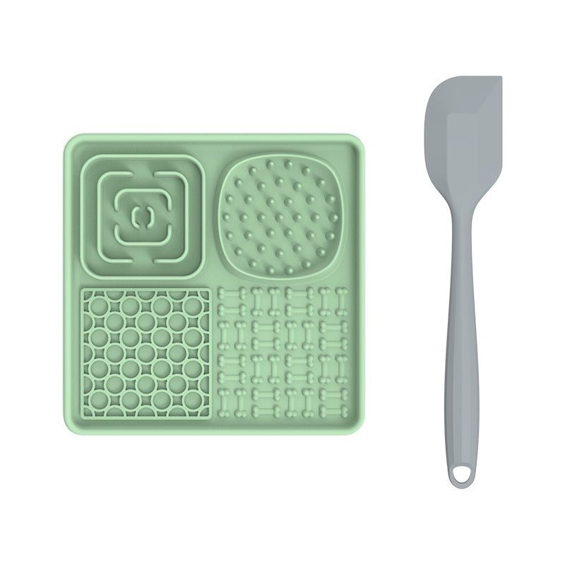 New pet licking pad Pet tableware Dog slow food pad Meal pad Sucker cup slow food pad Dog licking pad - Lucky Collection