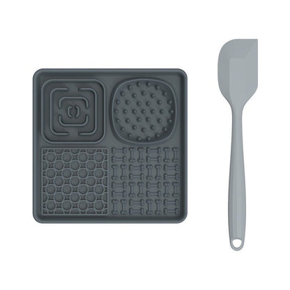 New pet licking pad Pet tableware Dog slow food pad Meal pad Sucker cup slow food pad Dog licking pad - Lucky Collection