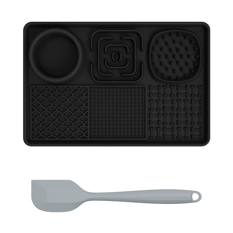 New pet licking pad Pet tableware Dog slow food pad Meal pad Sucker cup slow food pad Dog licking pad - Lucky Collection