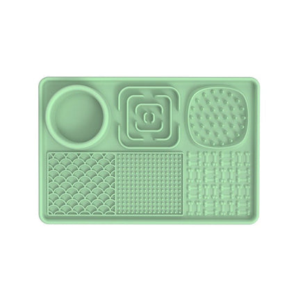 New pet licking pad Pet tableware Dog slow food pad Meal pad Sucker cup slow food pad Dog licking pad - Lucky Collection