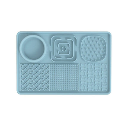 New pet licking pad Pet tableware Dog slow food pad Meal pad Sucker cup slow food pad Dog licking pad - Lucky Collection