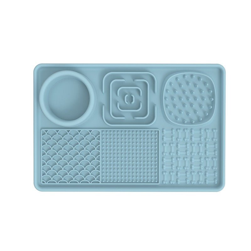 New pet licking pad Pet tableware Dog slow food pad Meal pad Sucker cup slow food pad Dog licking pad - Lucky Collection