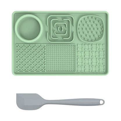 New pet licking pad Pet tableware Dog slow food pad Meal pad Sucker cup slow food pad Dog licking pad - Lucky Collection