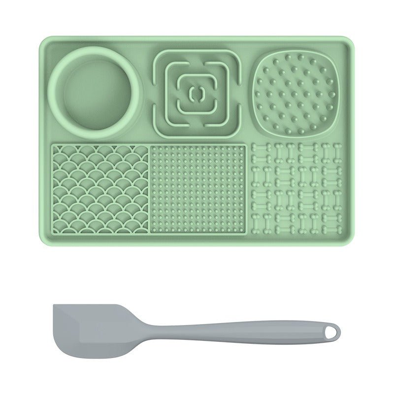 New pet licking pad Pet tableware Dog slow food pad Meal pad Sucker cup slow food pad Dog licking pad - Lucky Collection