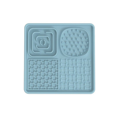 New pet licking pad Pet tableware Dog slow food pad Meal pad Sucker cup slow food pad Dog licking pad - Lucky Collection