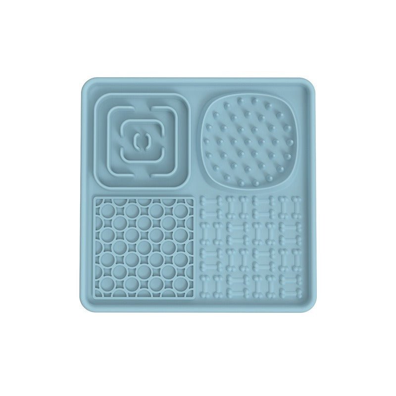 New pet licking pad Pet tableware Dog slow food pad Meal pad Sucker cup slow food pad Dog licking pad - Lucky Collection