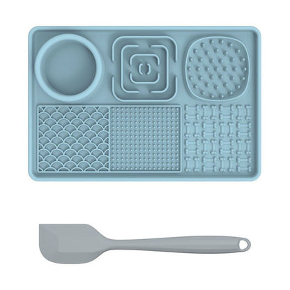 New pet licking pad Pet tableware Dog slow food pad Meal pad Sucker cup slow food pad Dog licking pad - Lucky Collection