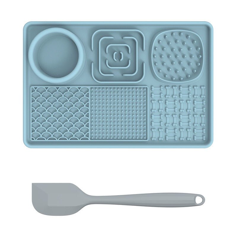 New pet licking pad Pet tableware Dog slow food pad Meal pad Sucker cup slow food pad Dog licking pad - Lucky Collection