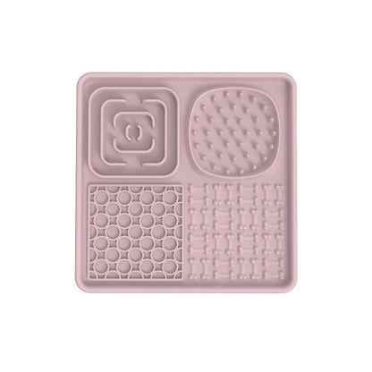 New pet licking pad Pet tableware Dog slow food pad Meal pad Sucker cup slow food pad Dog licking pad - Lucky Collection