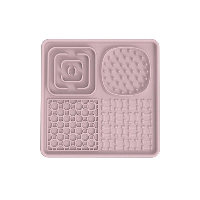 New pet licking pad Pet tableware Dog slow food pad Meal pad Sucker cup slow food pad Dog licking pad - Lucky Collection