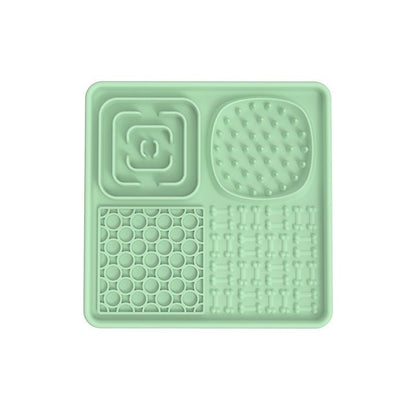 New pet licking pad Pet tableware Dog slow food pad Meal pad Sucker cup slow food pad Dog licking pad - Lucky Collection
