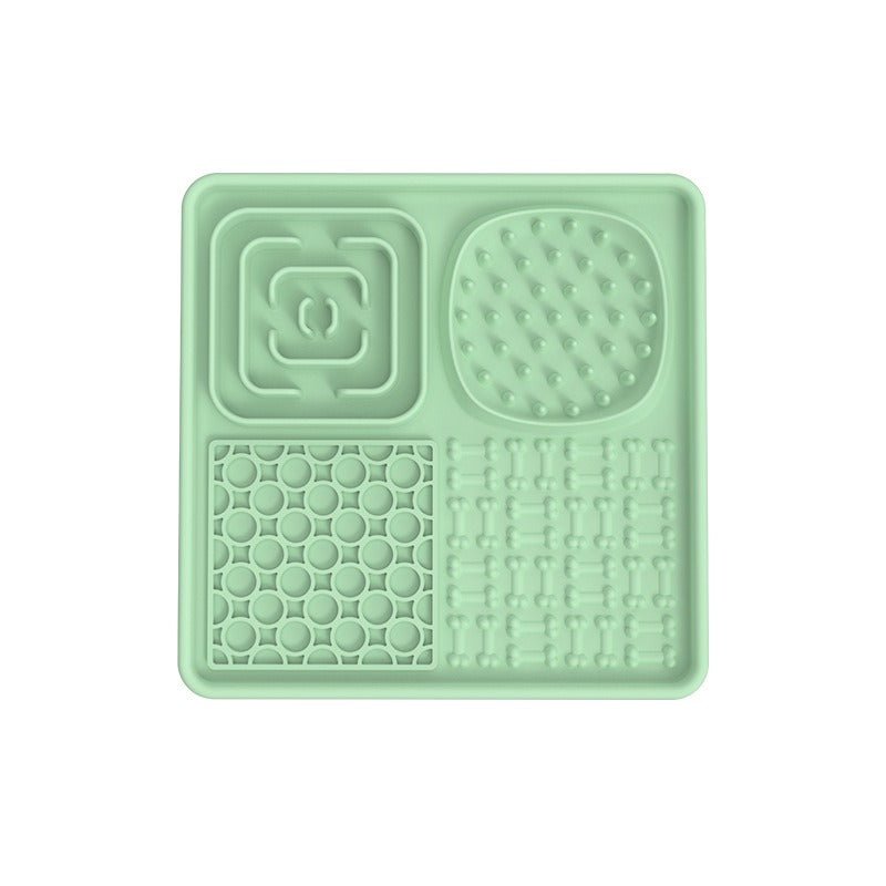 New pet licking pad Pet tableware Dog slow food pad Meal pad Sucker cup slow food pad Dog licking pad - Lucky Collection