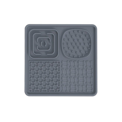 New pet licking pad Pet tableware Dog slow food pad Meal pad Sucker cup slow food pad Dog licking pad - Lucky Collection