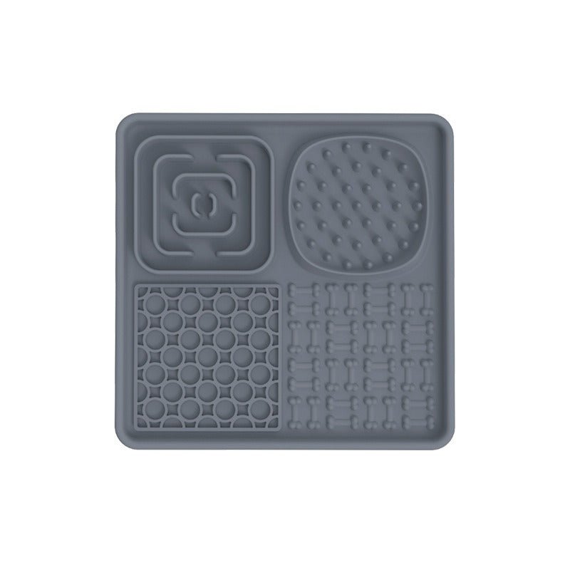 New pet licking pad Pet tableware Dog slow food pad Meal pad Sucker cup slow food pad Dog licking pad - Lucky Collection