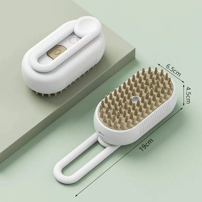 Pet spray comb one button spray brush cleaning hair comb cat and dog steam anti fly hair - Lucky Collection