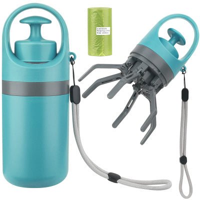 Portable Lightweight Dog Pooper Scooper With Built-in Poop Bag Dispenser Eight-claw Shovel For Pet Toilet Picker Pet Products - Lucky Collection
