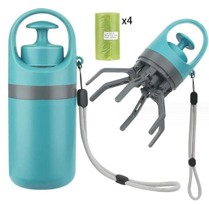 Portable Lightweight Dog Pooper Scooper With Built-in Poop Bag Dispenser Eight-claw Shovel For Pet Toilet Picker Pet Products - Lucky Collection