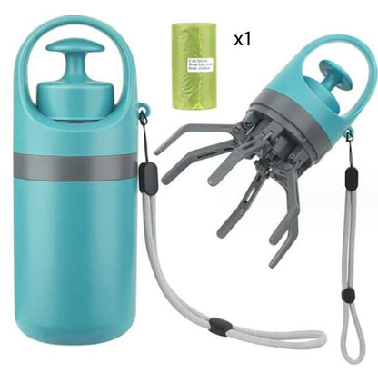 Portable Lightweight Dog Pooper Scooper With Built-in Poop Bag Dispenser Eight-claw Shovel For Pet Toilet Picker Pet Products - Lucky Collection