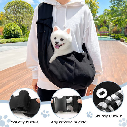 Portable Pet Carrier Bag for Small Dogs & Cats up to 7.5kg - Lightweight Shoulder Bag for Travel, Hiking, and Outdoor Use - Lucky Collection