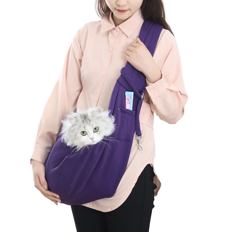 Portable Pet Carrier Bag for Small Dogs & Cats up to 7.5kg - Lightweight Shoulder Bag for Travel, Hiking, and Outdoor Use - Lucky Collection