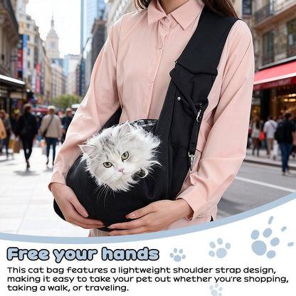 Portable Pet Carrier Bag for Small Dogs & Cats up to 7.5kg - Lightweight Shoulder Bag for Travel, Hiking, and Outdoor Use - Lucky Collection