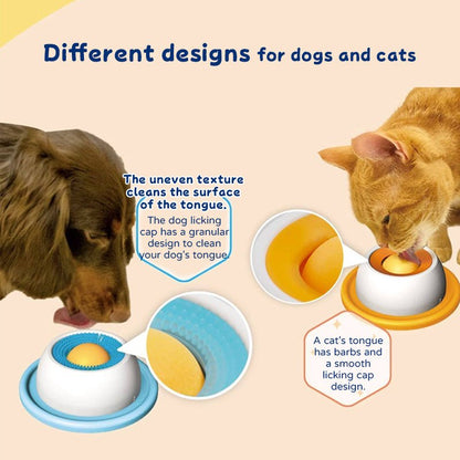 Slow Feeder Lick Mat for Dogs and Cats - Reduce Anxiety, Interactive Training & Licking Bowl for Puppies and Kittens - Lucky Collection