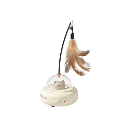Smart Cat Toy Feather Teaser Stick Pet Toy - Lucky Collection