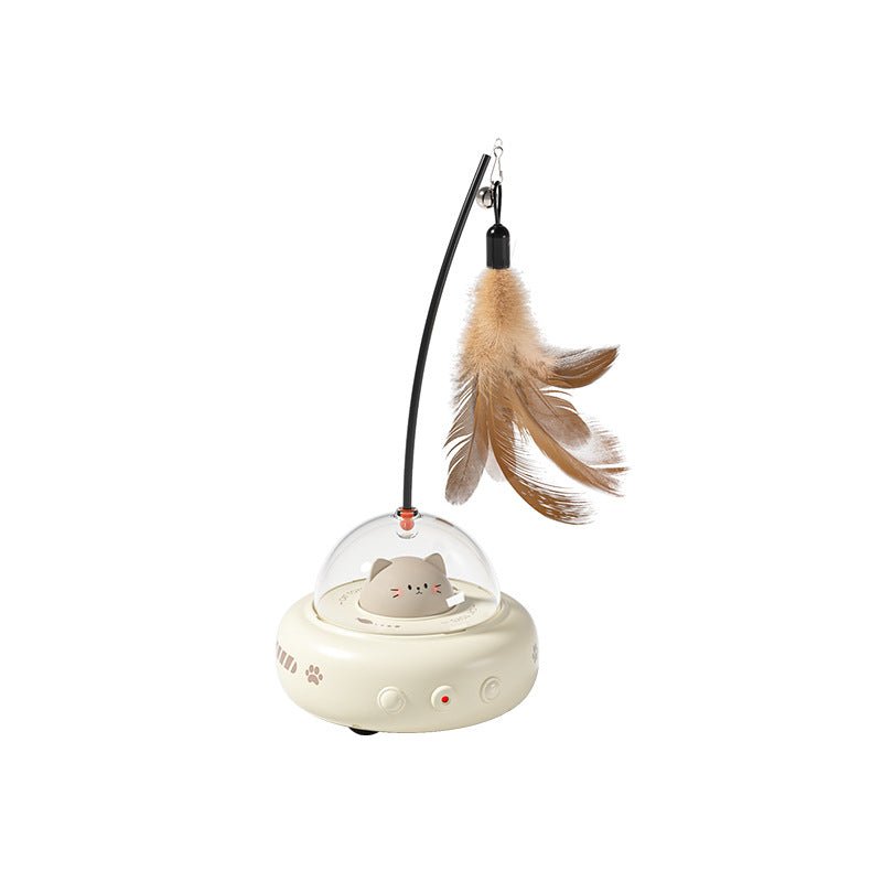 Smart Cat Toy Feather Teaser Stick Pet Toy - Lucky Collection