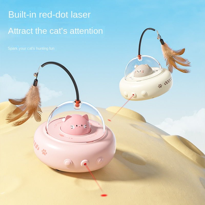 Smart Cat Toy Feather Teaser Stick Pet Toy - Lucky Collection