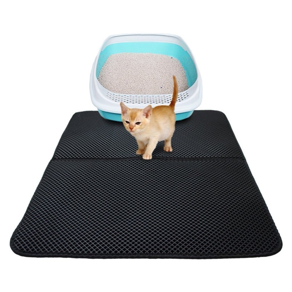 Waterproof Pet Cat Litter Mat EVA Double Layer Cat Litter Trapping Pet Litter Cat Mat Clean Pad Products - Lucky Collection